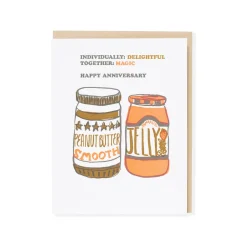 PB and J Anniversary Greeting Card