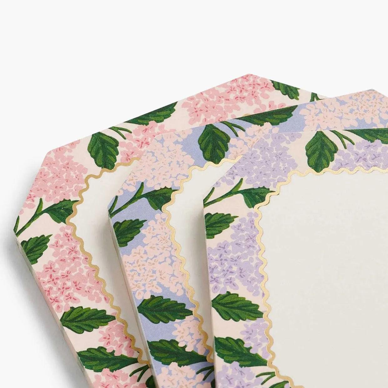Pink Hydrangea Mini Notepad Trio