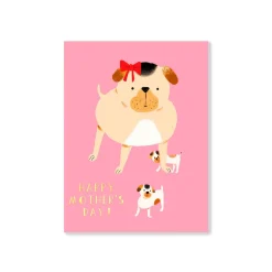 Pug Mama Greeting Card