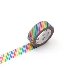 Rainbow Stripe Washi Tape Single Roll