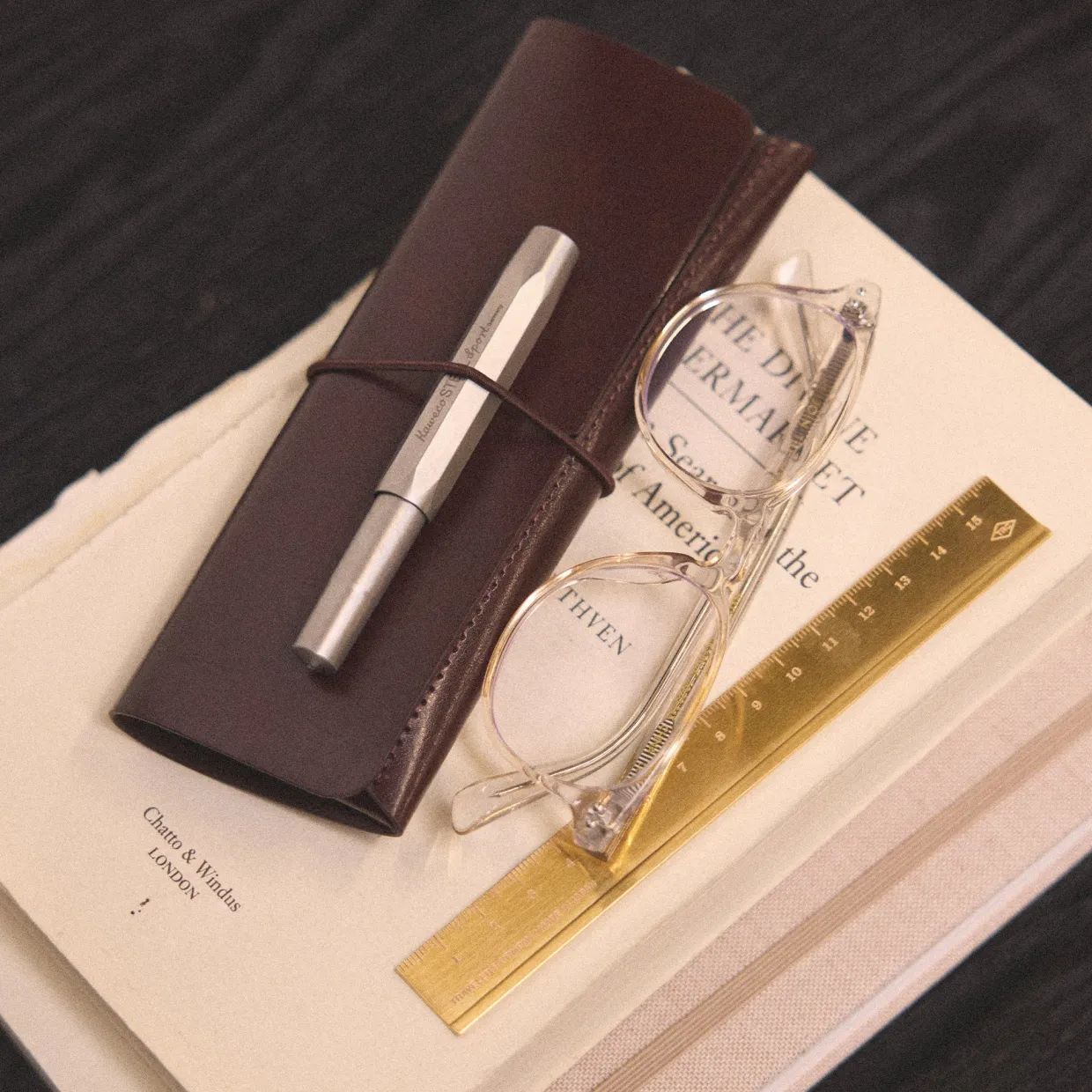 Recycled Leather Pen Case