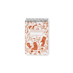 Red Pandas Pocket Spiral Notepad