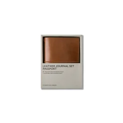 Refillable Leather Journal Set Passport B7
