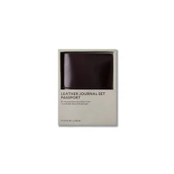 Refillable Leather Journal Set Passport B7