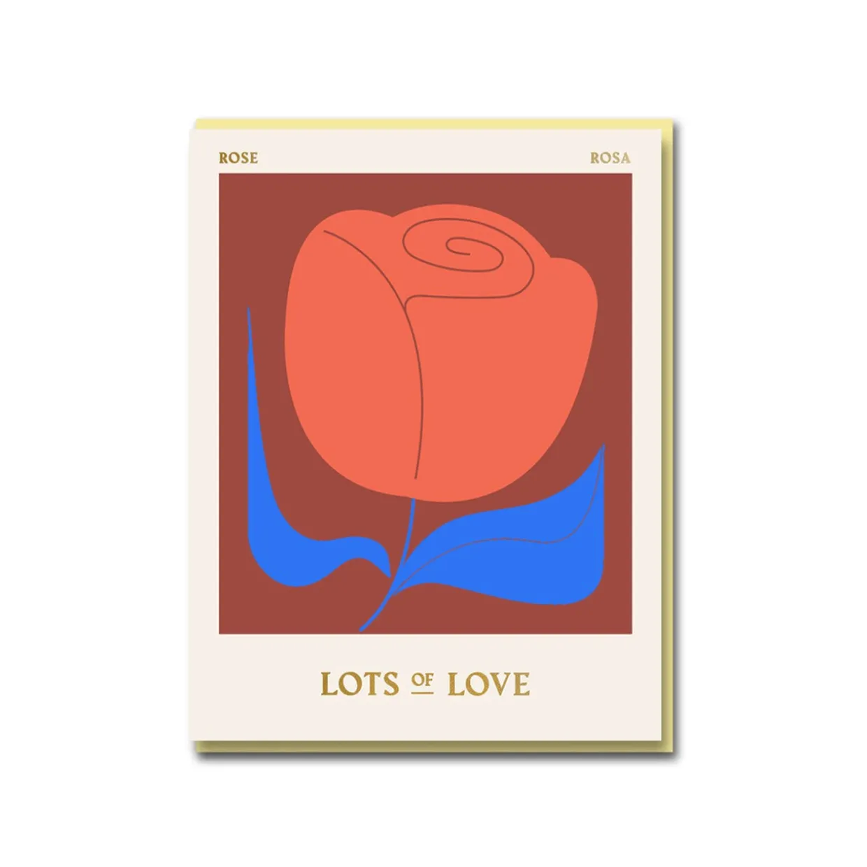 Rose Lots of Love Greeting Card