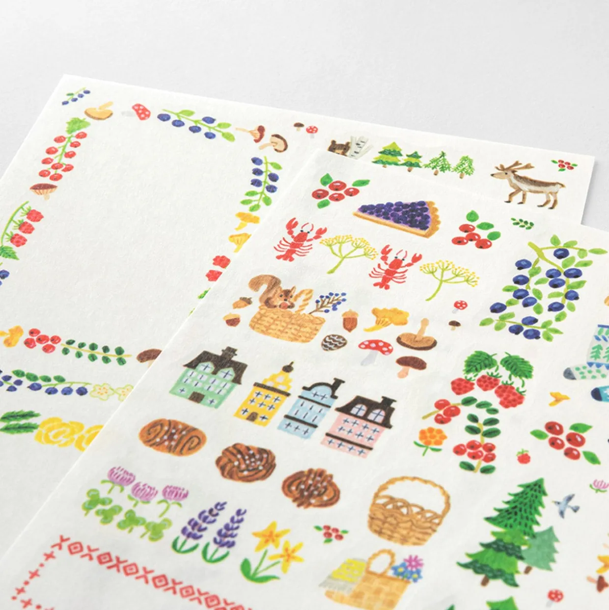 Scandinavia Decoration Sticker Sheets Set of 2