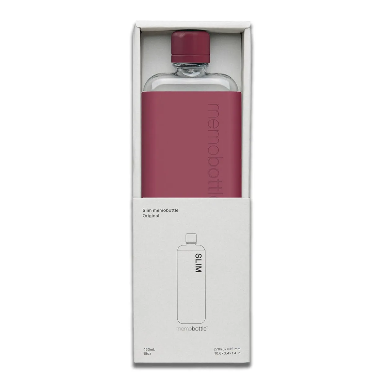 Slim Drink Bottle with Wild Plum Sleeve Bundle
