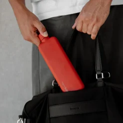 Slim Red Maple Stainless Steel Drink Bottle