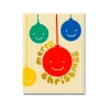 Smiling Baubles Greeting Card