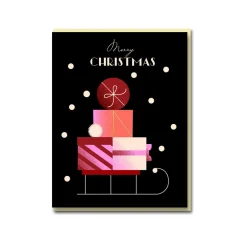 Snow Sleigh Greeting Card