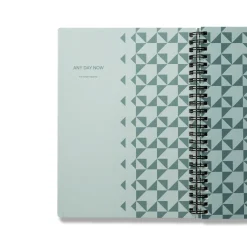 Spiral Bright Notebook B5 Lilac and Navy Plain