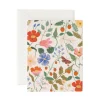 Strawberry Fields Cream Greeting Card