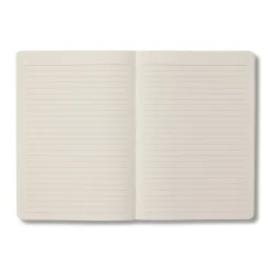 Teal Open Bound Notebook Ruled A5