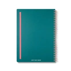 Teal Spiral Notebook Ruled B5
