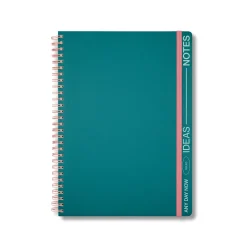 Teal Spiral Notebook Ruled B5