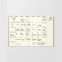Traveler's Notebook Undated Diary Refill Monthly
