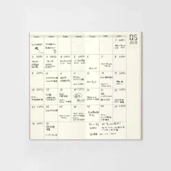 Traveler's Notebook Undated Diary Refill Monthly