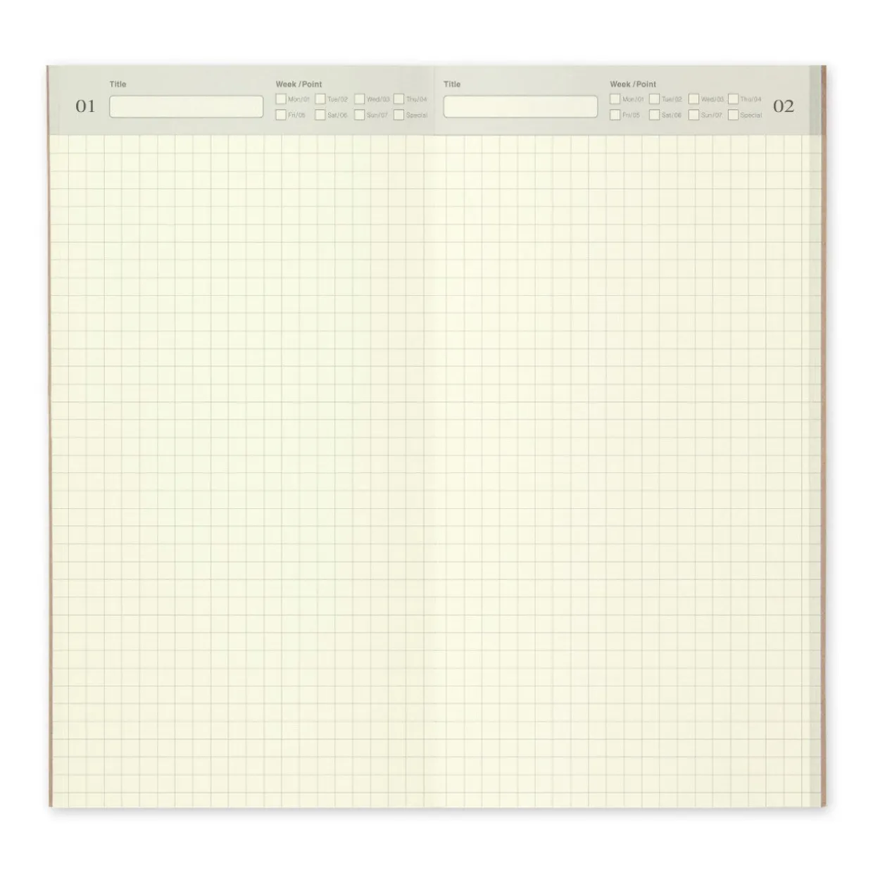 Undated Diary Refill Daily