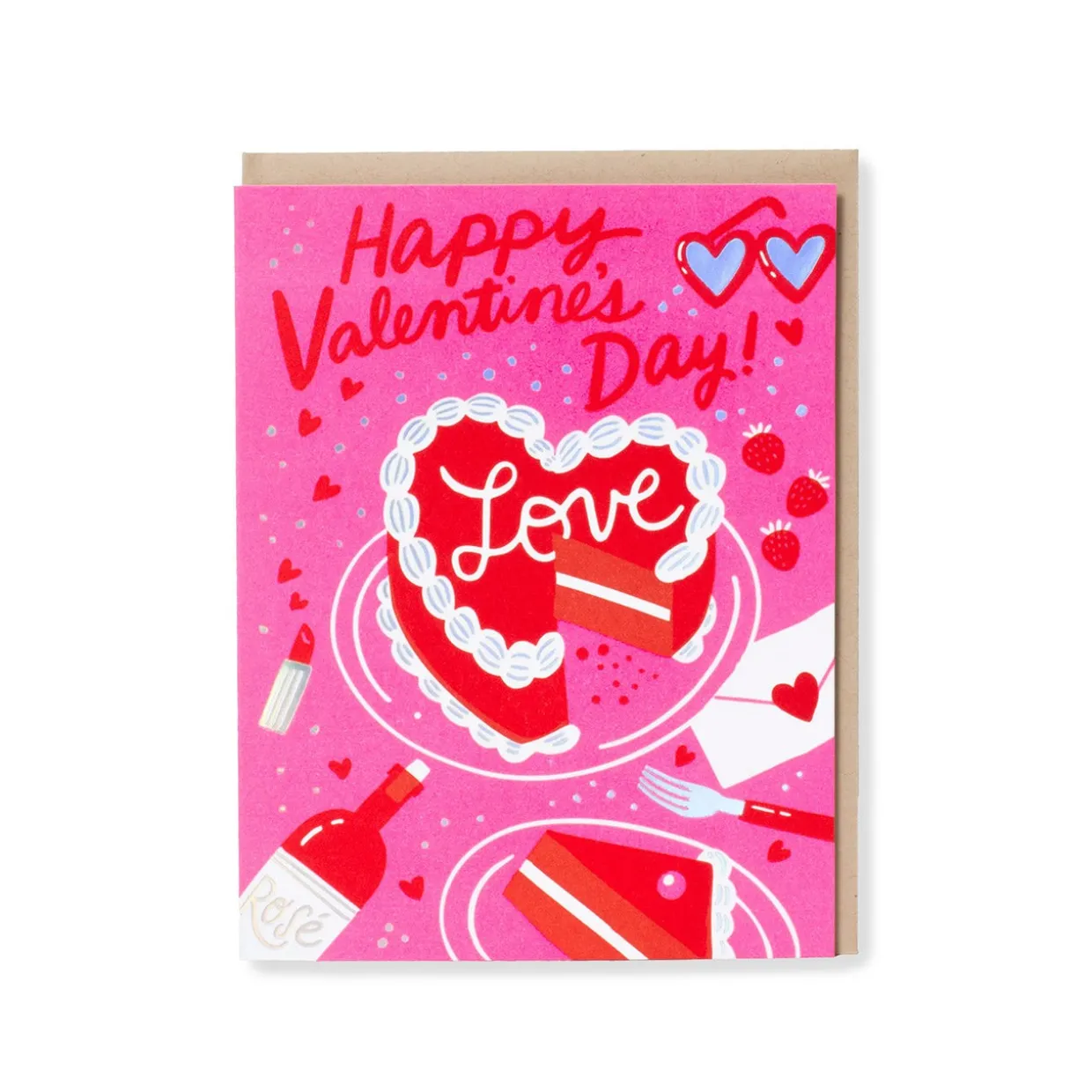 Valentine's Day Cake Greeting Card