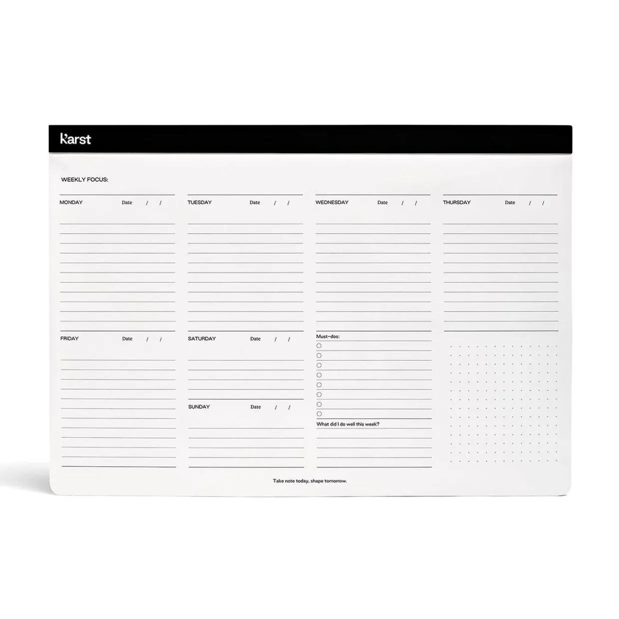 Weekly Desk Pad