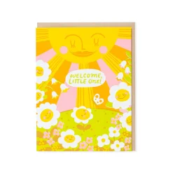 Welcome Sun Baby Greeting Card