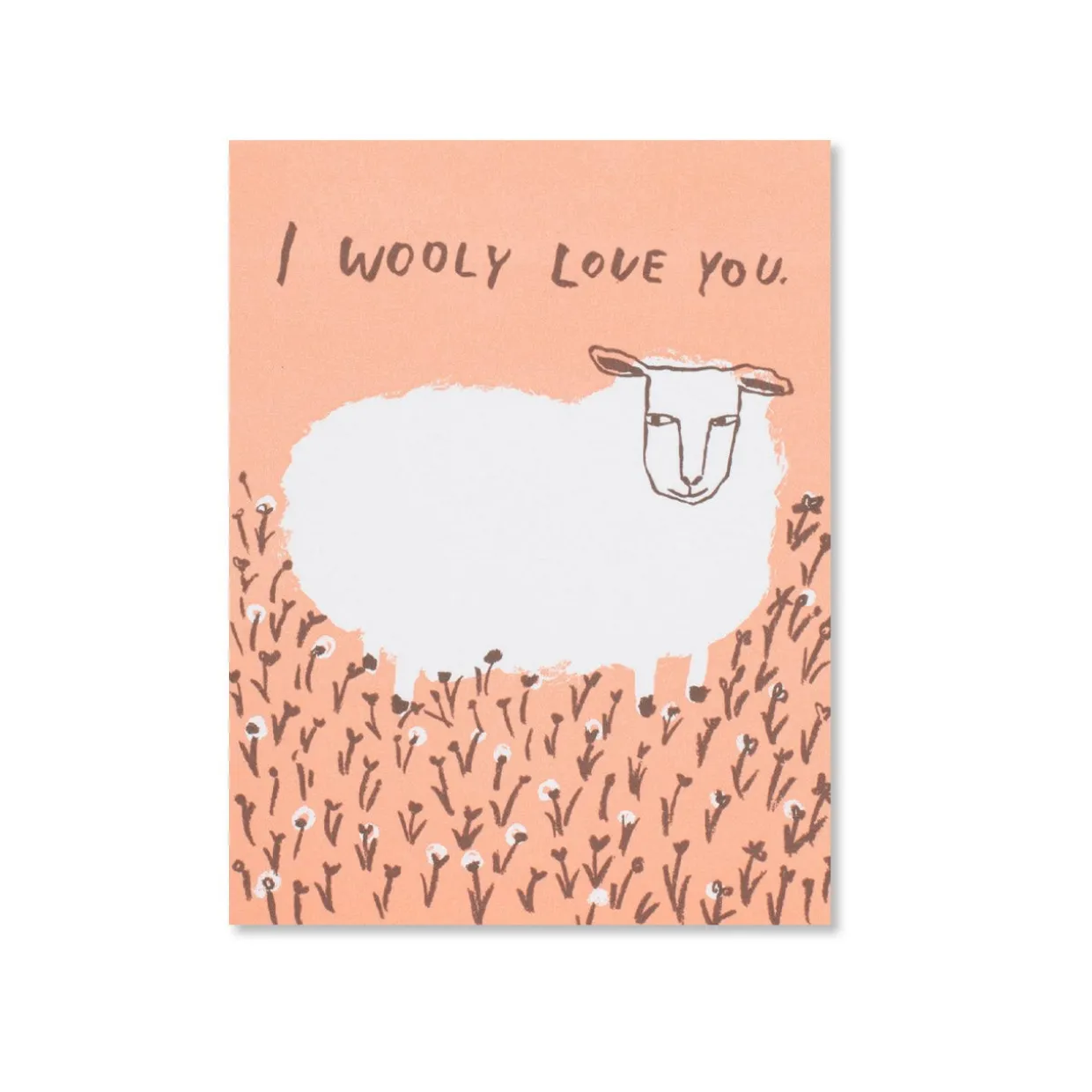 Wooly Love You Sheep Greeting Card