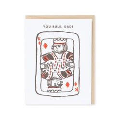 Your Rule Dad Playing Card Greeting Card
